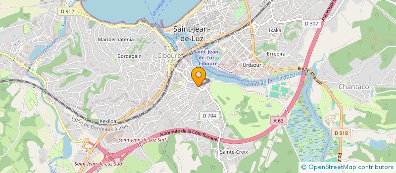 localisation de l'entreprise SCI BIHARKOA  CIBOURE