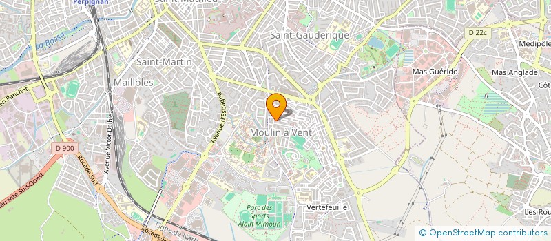 localisation de l'entreprise SCI BIJAGOS LES GLYCINES  PERPIGNAN