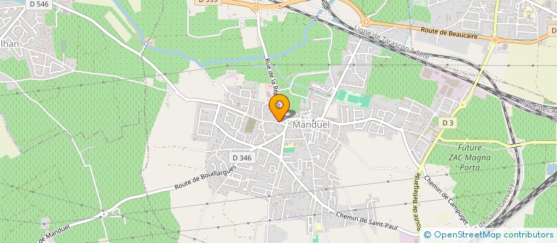 localisation de l'entreprise SCI BIJOUTIERS MARCHE  MANDUEL