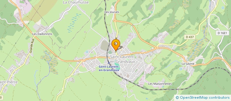 localisation de l'entreprise SCI BIKE HAIR  SAINT-LAURENT-EN-GRANDVAUX