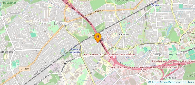 localisation de l'entreprise SCI BIKONDI  PESSAC