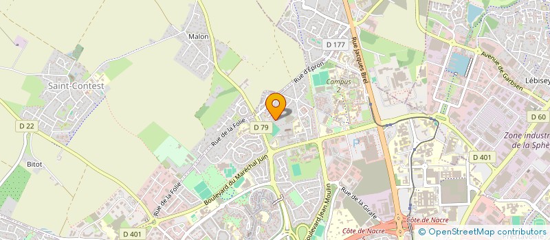 localisation de l'entreprise SCI BIKUB à CAEN
