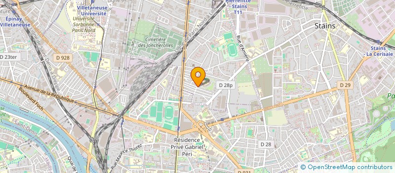 localisation de l'entreprise SCI BILAL à PIERREFITTE-SUR-SEINE