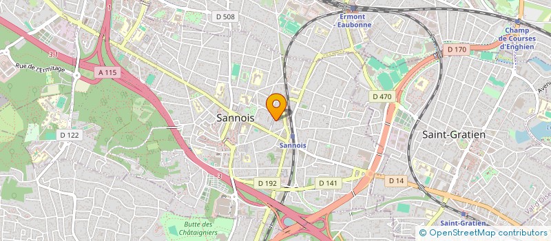 localisation de l'entreprise SCI BILBAULT-COHEN  SANNOIS