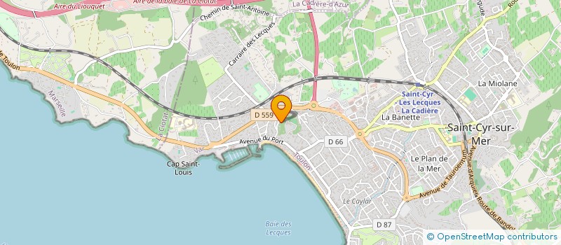 localisation de l'entreprise SCI BILI à SAINT-CYR-SUR-MER