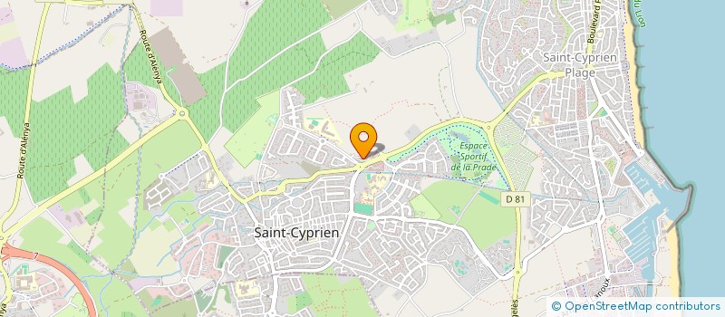 localisation de l'entreprise SCI BILIKEN  SAINT-CYPRIEN