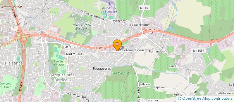 localisation de l'entreprise SCI BILIMMO  ARTIGUES-PRES-BORDEAUX