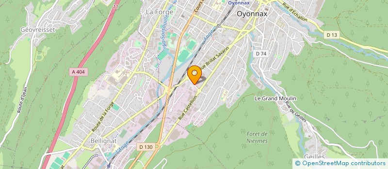 localisation de l'entreprise SCI BILIR à OYONNAX