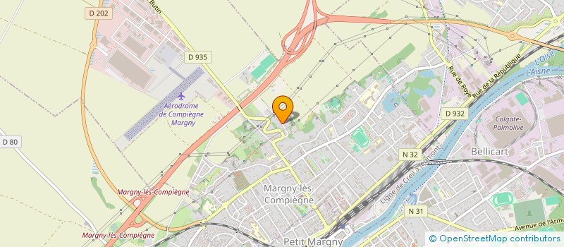 localisation de l'entreprise SCI BILITIS  MARGNY-LES-COMPIEGNE