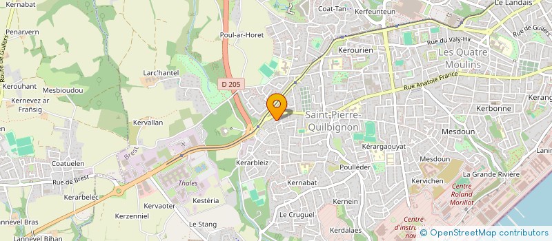 localisation de l'entreprise SCI BILKERNA  BREST