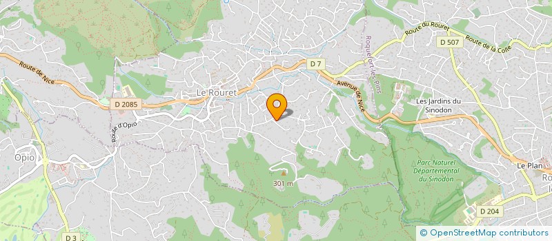 localisation de l'entreprise SCI BILL4RD  VALBONNE