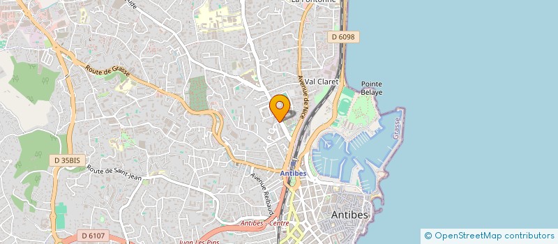 localisation de l'entreprise SCI BILLABONG à ANTIBES