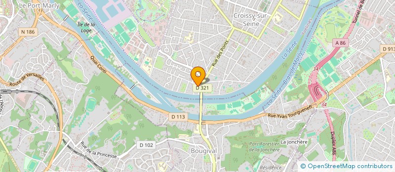 localisation de l'entreprise SCI BILLAUD LE FEUR  CROISSY-SUR-SEINE