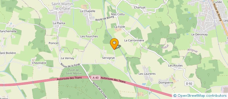 localisation de l'entreprise SCI BILLAUDY PATRIMOINE  CURTAFOND