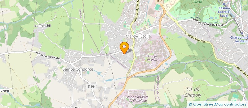 localisation de l'entreprise SCI BILLAUX  MARCY-L'ETOILE