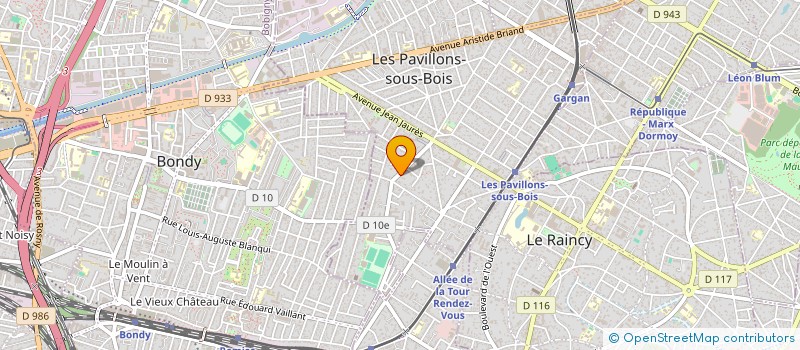 localisation de l'entreprise SCI BILLAV  LES PAVILLONS-SOUS-BOIS