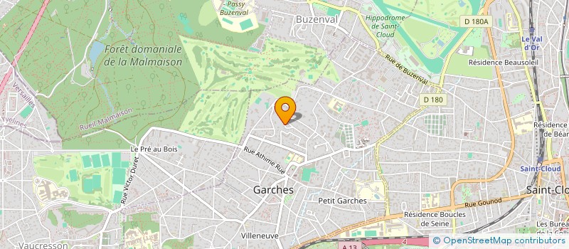 localisation de l'entreprise SCI BILLEBAULT RUE DES MARTYRS à GARCHES