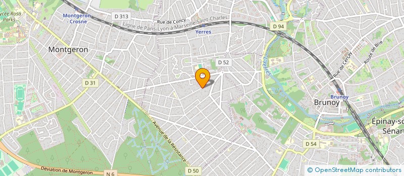 localisation de l'entreprise SCI BILLEBEAU  YERRES