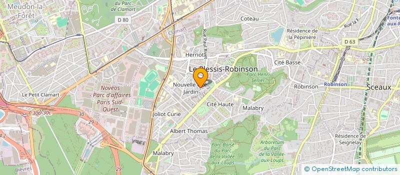 localisation de l'entreprise SCI BILLEROT O'DONOGHUE à LE PLESSIS-ROBINSON