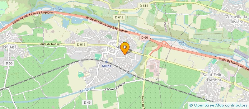 localisation de l'entreprise SCI BILLES  MILLAS