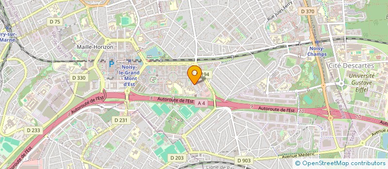 localisation de l'entreprise SCI BILLEVESEES  NOISY-LE-GRAND