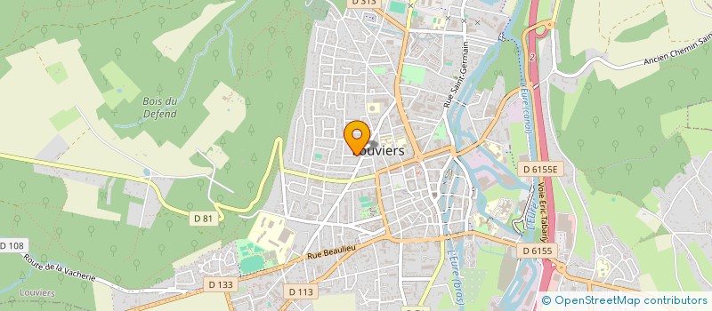 localisation de l'entreprise SCI BILLIET-VINCENDEAU à LOUVIERS