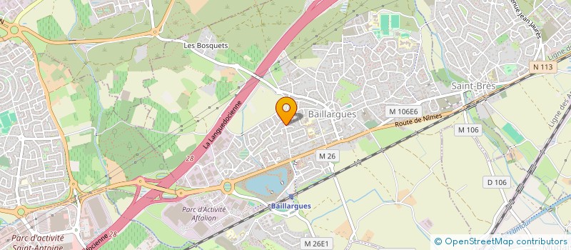 localisation de l'entreprise SCI BILLION à BAILLARGUES