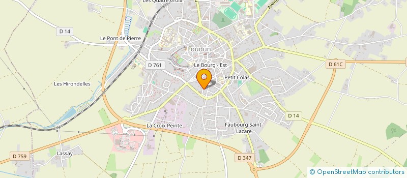 localisation de l'entreprise SCI BILLON  LOUDUN