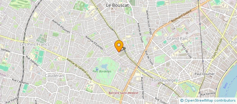 localisation de l'entreprise SCI BILLON  LE BOUSCAT