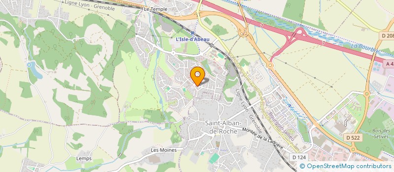 localisation de l'entreprise SCI BILLON & ASSOCIES  L'ISLE-D'ABEAU