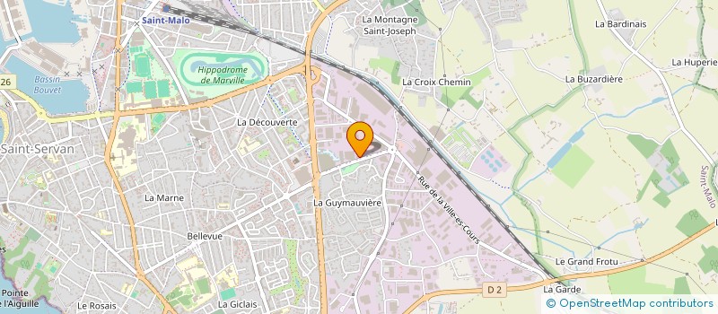 localisation de l'entreprise SCI BILLON GUYMAUVIERE  SAINT-MALO