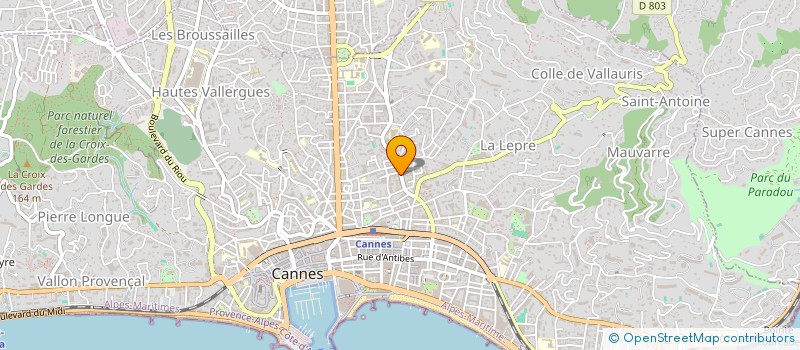 localisation de l'entreprise SCI BILLOT LAMARTINE  CANNES