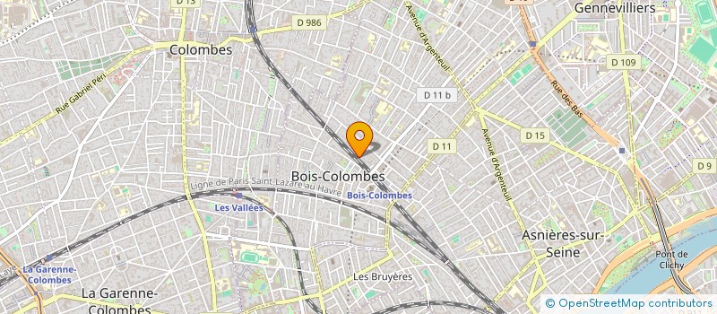 localisation de l'entreprise SCI BILLOUX à BOIS-COLOMBES