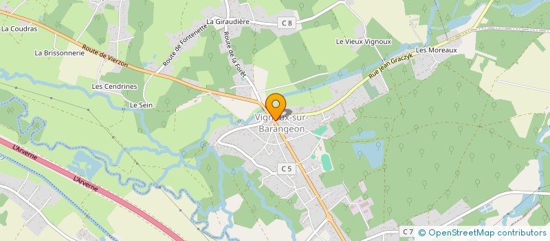 localisation de l'entreprise SCI BILLY  VIGNOUX-SUR-BARANGEON