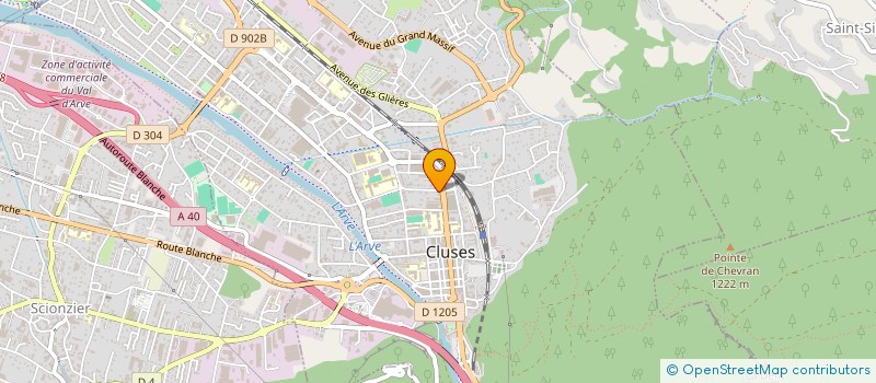 localisation de l'entreprise SCI BILLY  CLUSES