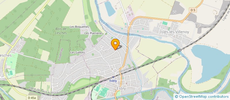 localisation de l'entreprise SCI BILO à ESBLY