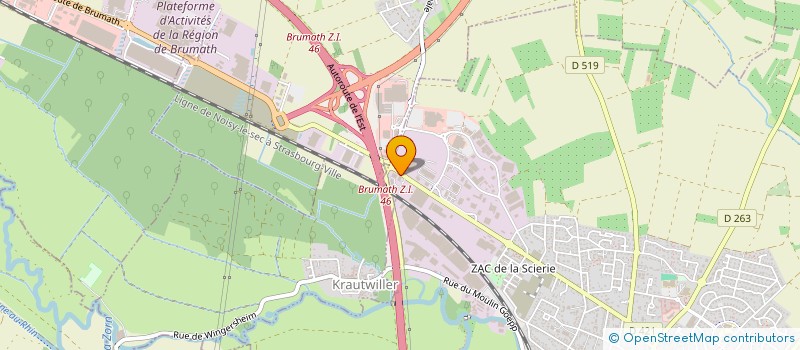 localisation de l'entreprise SCI BILOC  BRUMATH