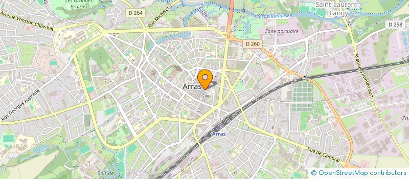 localisation de l'entreprise SCI BILOT à ARRAS