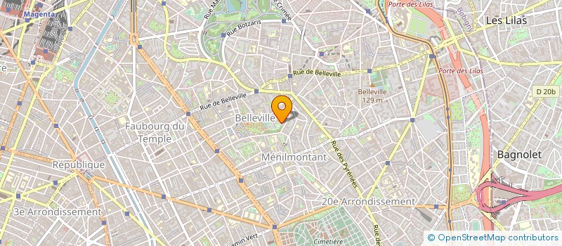 localisation de l'entreprise SCI BILOVACCE  PARIS