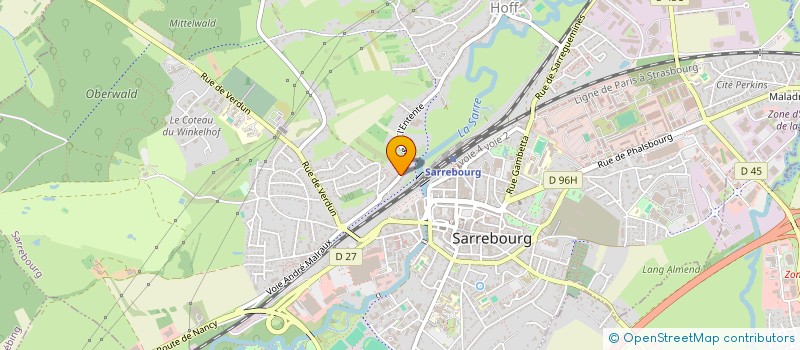localisation de l'entreprise SCI BILST à SARREBOURG