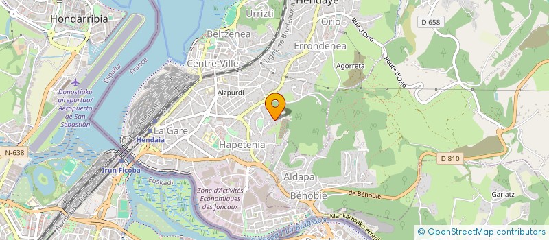 localisation de l'entreprise SCI BILURRA  HENDAYE