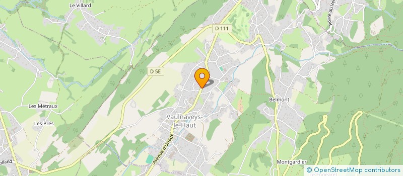 localisation de l'entreprise SCI BIM  VAULNAVEYS-LE-HAUT