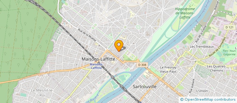 localisation de l'entreprise SCI BIM IMMO  MAISONS-LAFFITTE