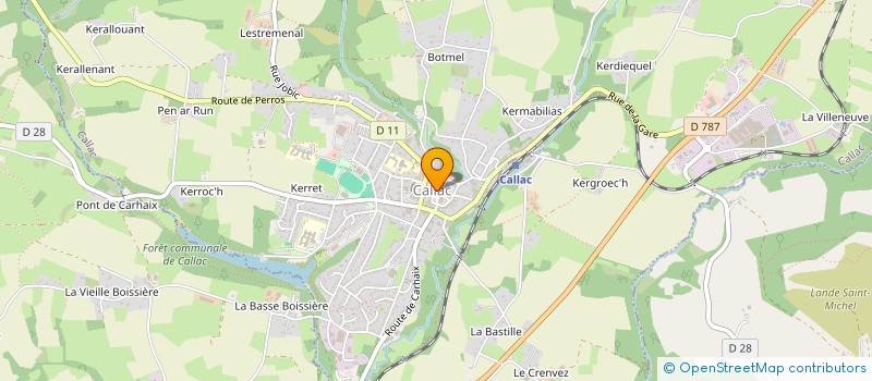 localisation de l'entreprise SCI BIMINI  CALLAC