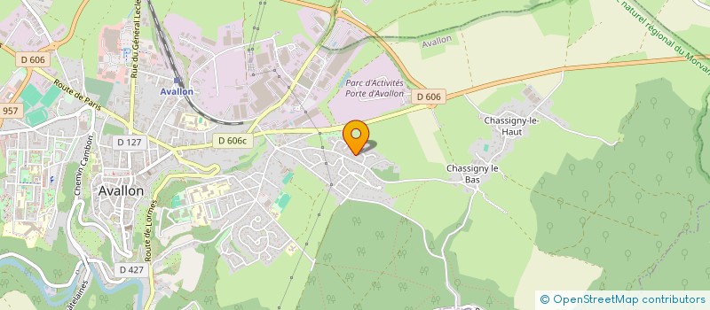 localisation de l'entreprise SCI BIMJM à AVALLON