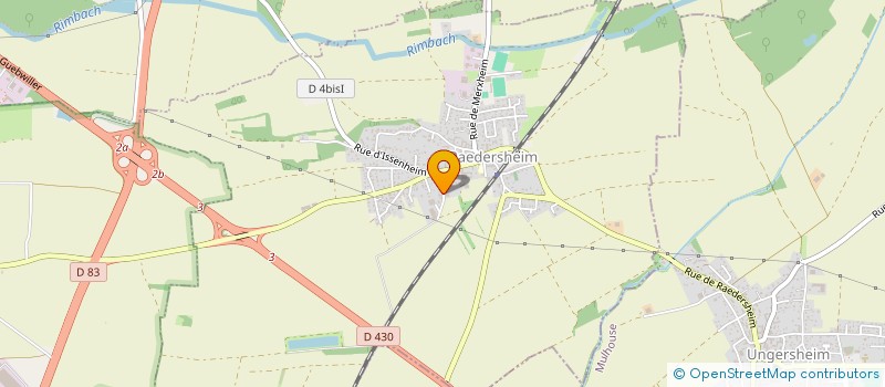 localisation de l'entreprise SCI BIMMOF  RAEDERSHEIM