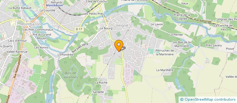 localisation de l'entreprise SCI BIMMOG à VEIGNE