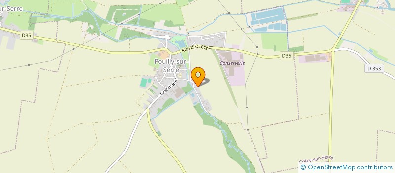 localisation de l'entreprise SCI BINA  POUILLY-SUR-SERRE