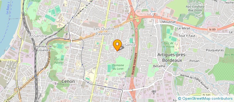 localisation de l'entreprise SCI BINA  CENON