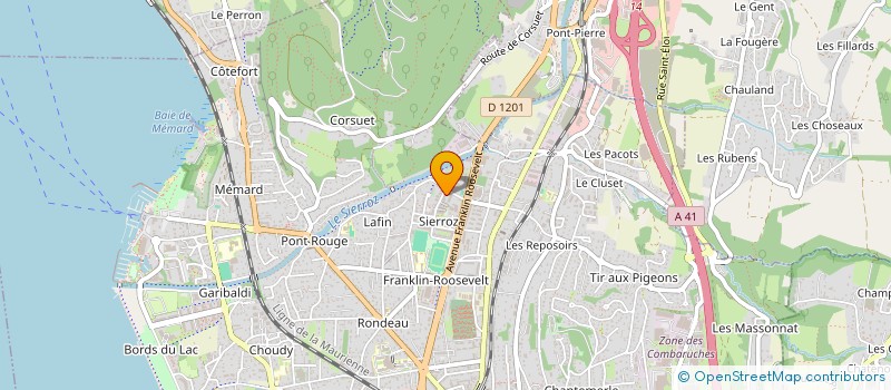 localisation de l'entreprise SCI BINA  AIX-LES-BAINS